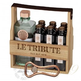 Le Tribute Gin Gift Set with 6 Tonics & Opener