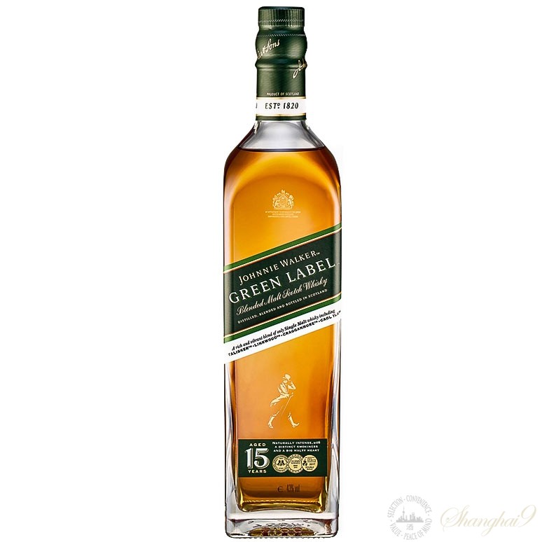 Johnnie Walker Green Label Blended Malt Scotch Whisky 750mL