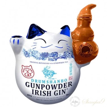 Drumshanbo Gunpowder Irish Gin Limited Edition “Distillery Cat” Bottle