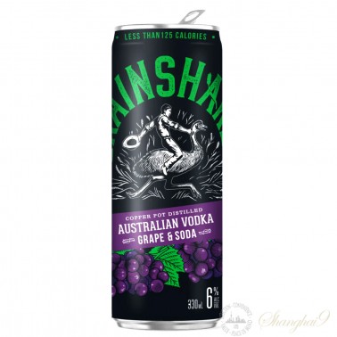 4 cans of Grainshaker Vodka Grape & Soda 6% ABV - BUY ONE GET ONE FREE
