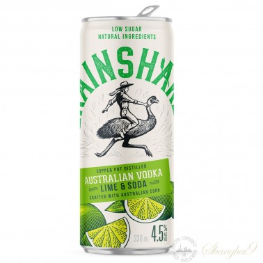 4 cans of Grainshaker Vodka Lime & Soda 4.5% ABV