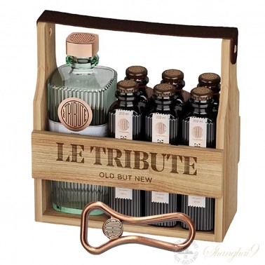 Le Tribute Gin Gift Set with 6 Tonics & Opener