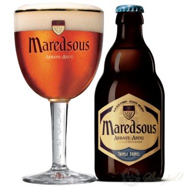 One case of Maredsous 10 Tripel + One Maredsous Glass