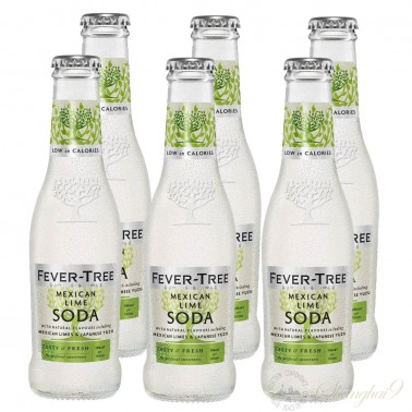 6 bottles of Fever Tree Mexican Lime Soda