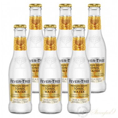 6 bottles of Fever Tree Indian Tonic Water
