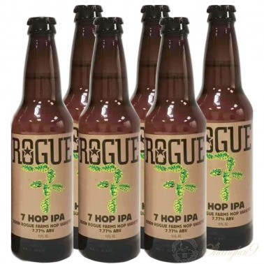 6 bottles of Rogue Farms 7 Hop IPA