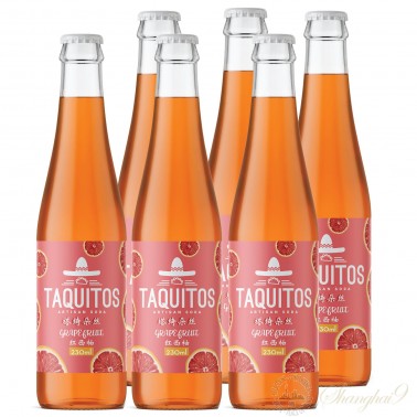 6 Bottles of Taquitos Grapefruit Soda