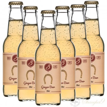 6 Bottles Of Three Cents Ginger Beer