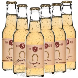 6瓶三分姜啤风味汽水(碳酸饮料) 200ml*6
