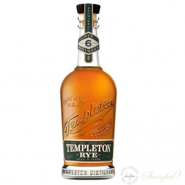 坦普顿六年陈酿黑麦威士忌