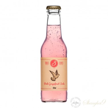 三分粉红葡萄柚风味汽水(碳酸饮料）- 200ml1(箱/24瓶）